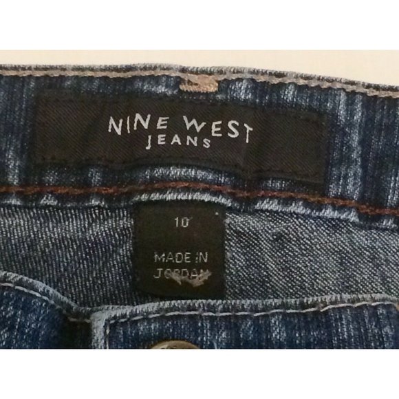 Nine West Jeans Size 10 America Bootcut Jeans Size 10 31L Denim Wash - Picture 8 of 12